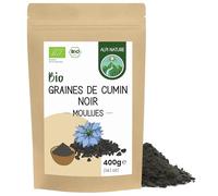 Alpi Nature Cumin Graines Noir BIO Moulues 400g, Poudre de Cumin Noir pour la Cuisine et la Pâtisserie
