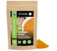 Alpi Nature Curcuma Racine BIO en Poudre 500g, Poudre de Racine de Curcuma Moulue pour la Cuisine