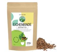 Alpi Nature Écorce de Chêne pour Infusion 250g, Écorce de Chêne Séchée et Coupée pour la Préparation de Thé