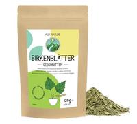 Alpi Nature Feuilles de Bouleau Coupées 125g, Feuilles de Bouleau Séchées et Coupées, Thé en Vrac