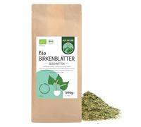 Alpi Nature Feuilles de Bouleau Coupées BIO 500g, Feuilles de Bouleau Séchées et Coupées, Thé en Vrac