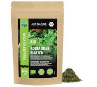 Alpi Nature Feuilles de Coriandre BIO 100g, Feuilles de Coriandre Séchées et Coupées pour la Cuisine