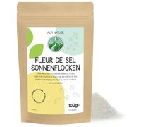Alpi Nature Fiocchi di Sale Marino Sunflakes 100g di Alpi Nature, Fiocchi di Sale Fleur de Sel 0.5-3 mm Raccolti a Mano