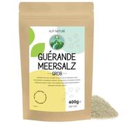 Alpi Nature Fleur de Sel de Guérande Gros 400g, Sel de Guerande PGI <6mm pour Cuisiner et Griller