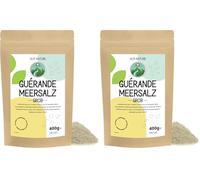 Alpi Nature Fleur de Sel de Guérande Gros 400g, Sel de Guerande PGI <6mm pour Cuisiner et Griller (Lot de 2)