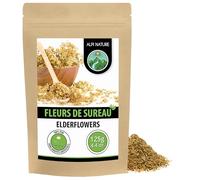 Alpi Nature Fleur de Sureau Tisane 125g, Fleurs de Sureau Séchées et Frottées, Thé en Vrac