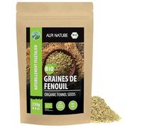 Alpi Nature Graines de Fenouil BIO 250g, Fenouil Graine bio Entière pour la Cuisine et le Thé