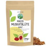 Alpi Nature Macis Entier Séché 250g, Épice Macis, Fleur de Muscade | Arille Noix de Muscade pour Pâtisseries, Biscuits, Gâteaux, Desserts, Sauces et Mélanges d'Épices