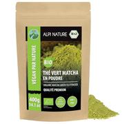 Alpi Nature Matcha BIO en Poudre 400g, Thé Vert Matcha de Qualité Premium, Thé Vert Naturellement Caféiné