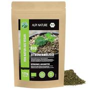 Alpi Nature Melisse Tisane BIO 125g, Thé en Vrac, Thé aux Feuilles de Mélisse Séchées et Coupées