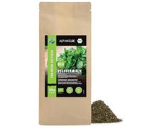 Alpi Nature Menthe Poivrée Tisane BIO 100g, Feuilles de Menthe Séchées et Coupées pour Tisane, Thé en Vrac