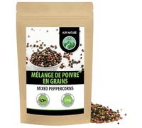 Alpi Nature Poivre Baies en Grain Mélange 250g, Grains de Poivre Entiers Noir, Blanc, Rose et Vert