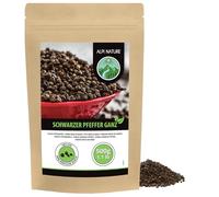 Alpi Nature Poivre Noir 500g, Grains de Poivre Entiers pour la Cuisine, Piper Nigrum
