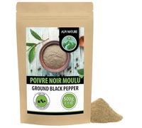 Alpi Nature Poivre Noir Moulu 500g, Poudre de Poivre Noir pour la Cuisine, Piper Nigrum