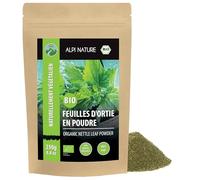 Alpi Nature Poudre Ortie BIO Feuilles 250g, Feuilles d'Ortie Séchées et Moulues, Urtica dioica