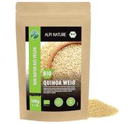 Alpi Nature Quinoa BIO Blanc 500g, Quinoa Blanc bio pour la Cuisine et les Salades, Sans Gluten