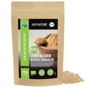 Alpi Nature Racine de Pissenlit en Poudre BIO 100g, Poudre de Racine de Pissenlit bio Moulue