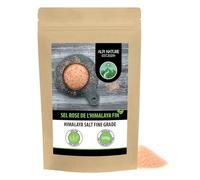 Alpi Nature Sel Himalaya Rose Fin 500g, Sel Rose de l'Himalaya 2-5 mm pour la Cuisine