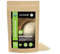 Alpi Nature Sucre de Canne Brut BIO 500g, Sucre de Canne Brun Clair pour la Cuisine et la Pâtisserie
