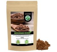 Alpi Nature Sucre Muscovado Noir 500g, Sucre de Canne Brut non Raffiné, Édulcorant Naturel