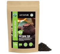 Alpi Nature Thé Pu Erh BIO 100g, The Pu Erh en Feuilles, Naturellement Caféiné