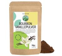 Alpi Nature Vanille en Poudre Bourbon 10g, Gousse de Vanille Bourbon de Madagascar Moulue Qualité A