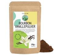 Alpi Nature Vanille en Poudre Bourbon 25g, Gousse de Vanille Bourbon de Madagascar Moulue Qualité A