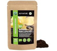 Alpi Nature Vanille en Poudre Bourbon BIO 10g, Gousse de Vanille Bourbon de Madagascar Moulue Qualité A