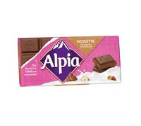 Alpia Noisette Chocolat au lait des Alpes avec noisettes moulues 100g