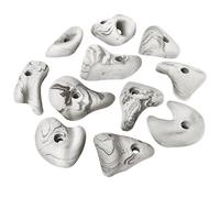 ALPIDEX 11 Prises d'escalade | Taille L | Anse | Différentes Formes, Couleurs | Pierres Poignées Escalade - Couleur:Blanc-moucheté