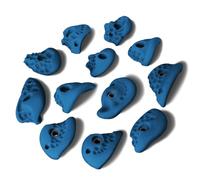 ALPIDEX 12 Prises d'escalade L | Prises d'Anse | Surfaces Structurées | Taille L | Profondeur Moyenne | Pierres Escalade | Différentes Formes Couleurs | Poignées Escalade - Couleur:Bleu équillibre