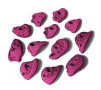 ALPIDEX 12 Prises d'escalade L | Prises d'Anse | Surfaces Structurées | Taille L | Profondeur Moyenne | Pierres Escalade | Différentes Formes Couleurs | Poignées Escalade - Couleur:Violet Vivant