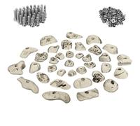 ALPIDEX 35 Prises Escalade avec Vis et Écrous Mur Pierre Blocs Set | Poignée, Accroche, Arbre, Bloc, Grip, Kit, Support, dès 3 ans, jusqu'à 200 kg, plastique, multicolore, montage