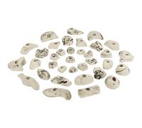 ALPIDEX 35 Prises Escalade Mur Pierre Extérieur Intérieur 3-5 m² | Poignée, Accroche, Arbre, Bloc, Grip, Kit, Support, dès 3 ans, jusqu'à 200 kg, vis incluses, plastique, multicolore