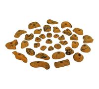 ALPIDEX 35 Prises Escalade Mur Pierre Extérieur Intérieur 3-5 m² | Poignée, Accroche, Arbre, Bloc, Grip, Kit, Support, dès 3 ans, jusqu'à 200 kg, vis incluses, plastique, multicolore