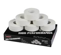 ALPIDEX 6 x Sport Tape Blanc 2,5 cm x 10 m Ruban Adhésif Sport Bande Doigt Escalade Inélastique Strap Hockey Handball
