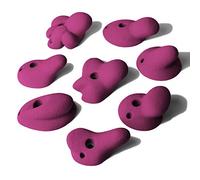 ALPIDEX 8 XL Prises d'escalade | Prises d'Anse | Contre-Dépouilles Profondes à Moyennes | Pierres Escalade | Très Grandes Poignées - Couleur:Violet Vivant