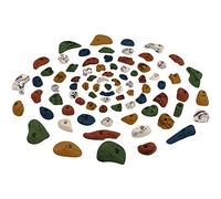 ALPIDEX 80 Prises Escalade Mur Pierre Extérieur Intérieur 6-10 m² | Poignée, Accroche, Arbre, Bloc, Grip, Kit, Support, dès 3 ans, jusqu'à 200 kg, vis incluses, plastique, multicolore