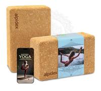ALPIDEX Blocs Yoga Liège Set 2 Pièces 23x14x7,5 cm Brique E-Book