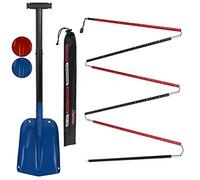 ALPIDEX Pelle Neige Telesopique et Sonde Avalanche Aluminium, Couleur:Blue - 260 cm