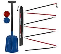 ALPIDEX Pelle Neige Telesopique et Sonde Avalanche Aluminium, Couleur:Blue - 320 cm