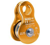 ALPIDEX Poulie de Renvoi 20 KN | Poulie de Mouflage | Mobile Pulley | Norme EN12278 | Câbles Jusqu'à 11 mm Diamètre | Palan Câble | Treuil Guide Câble | Oulies de Levage, Couleur:Orange