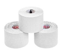 ALPIDEX Ruban Adhésif de Kinésiologie 5 m x 5,0 cm Diverse Couleurs 1/3/ 6/12 Rouleaux E -Book Exemples D'application Bandes Kinesiology Tape, Couleur:blanc, Quantité:3 rouleaux