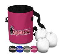 ALPIDEX Sac Magnésie 3 Boules Craie 35 g Ceinture Escalade Salle
