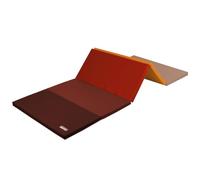 ALPIDEX Tapis de gymnastique pliable 185 x 78 x 3,2 cm pour la maison enfants adultes, Couleur:rouge