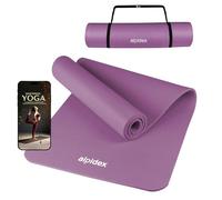 ALPIDEX Tapis de Yoga 183 x 60 x 0.8 cm Matelas Sport Gymnastique E-Book Antidérapant sans Phtalates Sangle Transport Pilâtes Gym Aérobic Stretching Entraînement, Pink