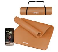 ALPIDEX Tapis de Yoga Épais 1,5 cm 3 Largeurs E-Book Matelas Sport Gymnastique Antidérapant sans Phtalates Sangle Transport Pilâtes Gym Aérobic Stretching Entraînement, Apricot, 190 x 60 x 1.5 cm