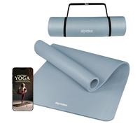 ALPIDEX Tapis de Yoga Épais 1,5 cm 3 Largeurs E-Book Matelas Sport Gymnastique Antidérapant sans Phtalates Sangle Transport Pilâtes Gym Aérobic Stretching Entraînement, Ice Blue, 190 x 100 x 1.5 cm