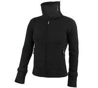 ALPIDEX Veste Polaire Femme Chaude Douce Col Haut Zippé Automne Hiver Printemps Manches Longues Pull Fourrure Doux Confort Outdoor Randonnée, Taille:XL, Couleur:black