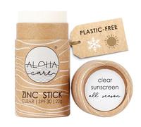 Alpin Crème Solaire Ski 2 en 1 Visage et Lèvres, Zinc Stick SPF 30, Naturelle et Sans Plastique, Filtre Minéral 100%, Végétalien, 22g